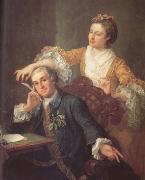 HOGARTH, William David Garrick and his Wife (mk25) Spain oil painting artist